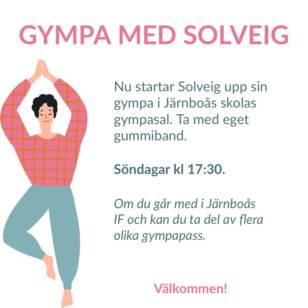 Gympa med Solveig i Järnboås Gympasal