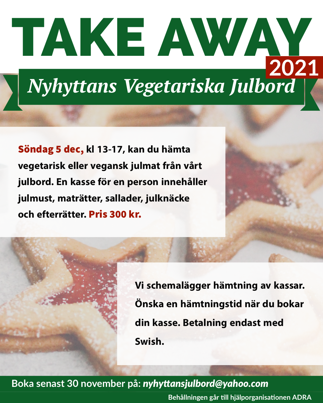 Nyhyttans vegetariska julbord 2021
