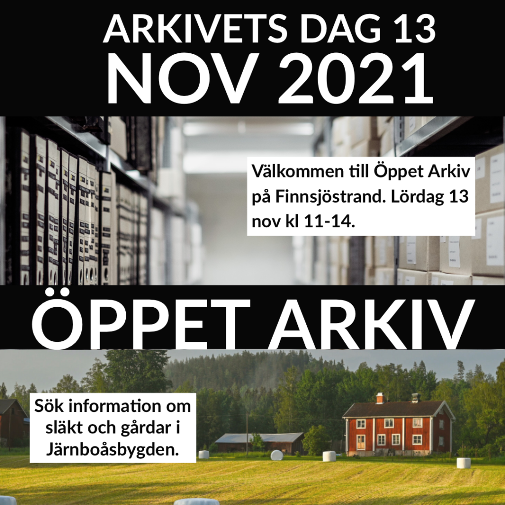 I Arkivet i Järnboås kan du söka information om släkt och gårdar
