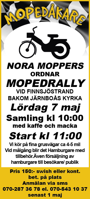 Nora Moppers Mopedrally i Järnboås