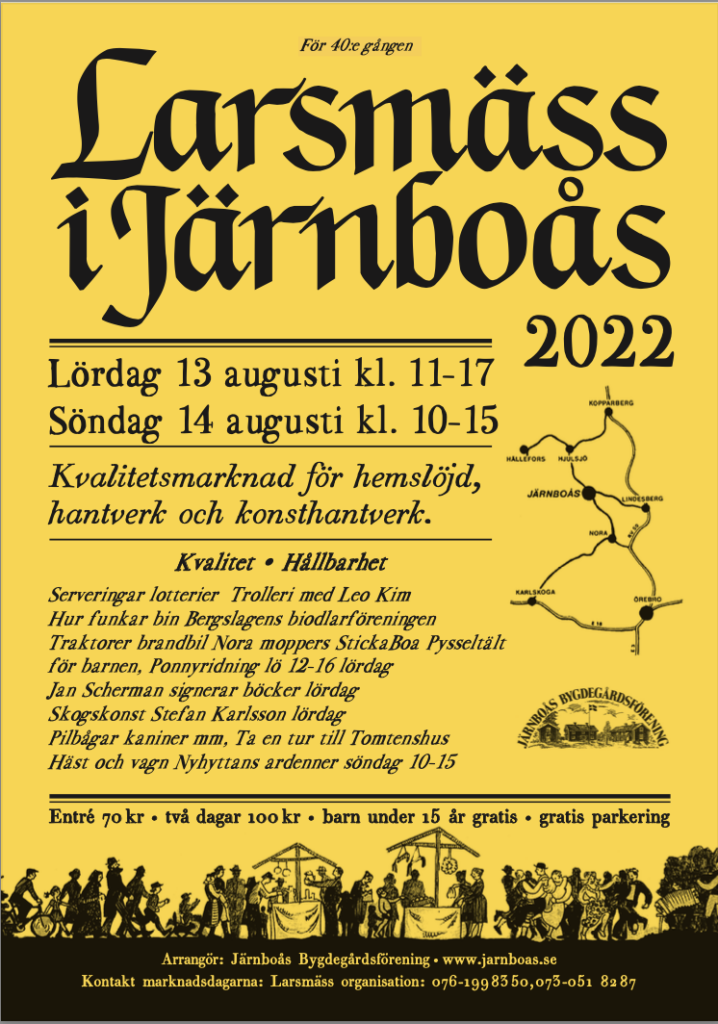 Larsmäss 2022 Programblad 1
