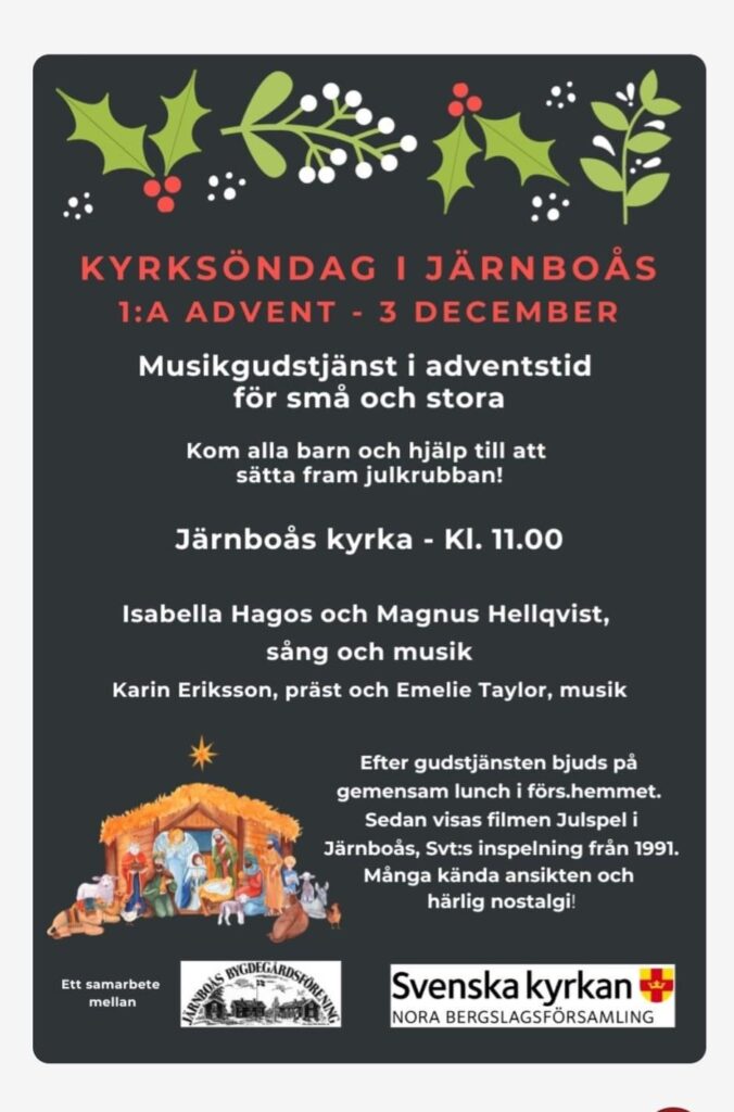 Kyrksöndag i Järnboås första advent