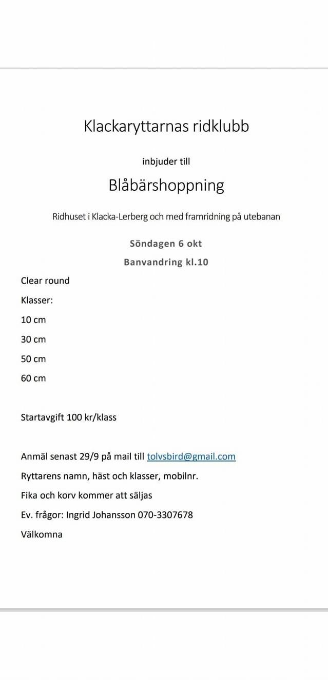 Blåbärshoppning i Klacka-Lerberg