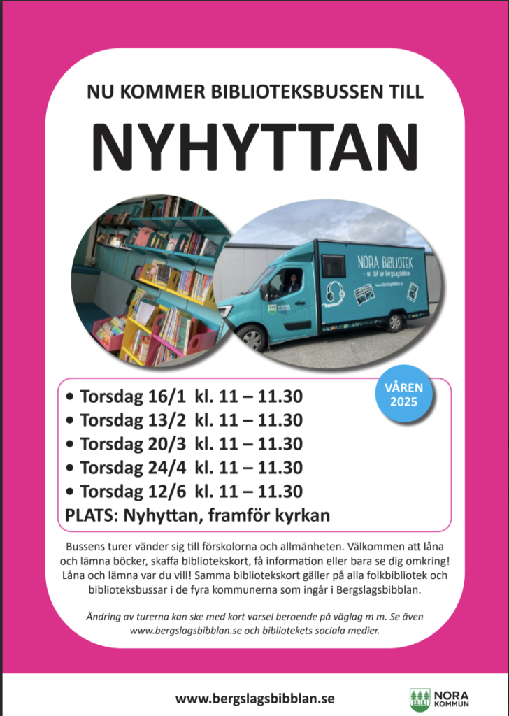 Biblioteksbussen vt-25 Nyhyttan