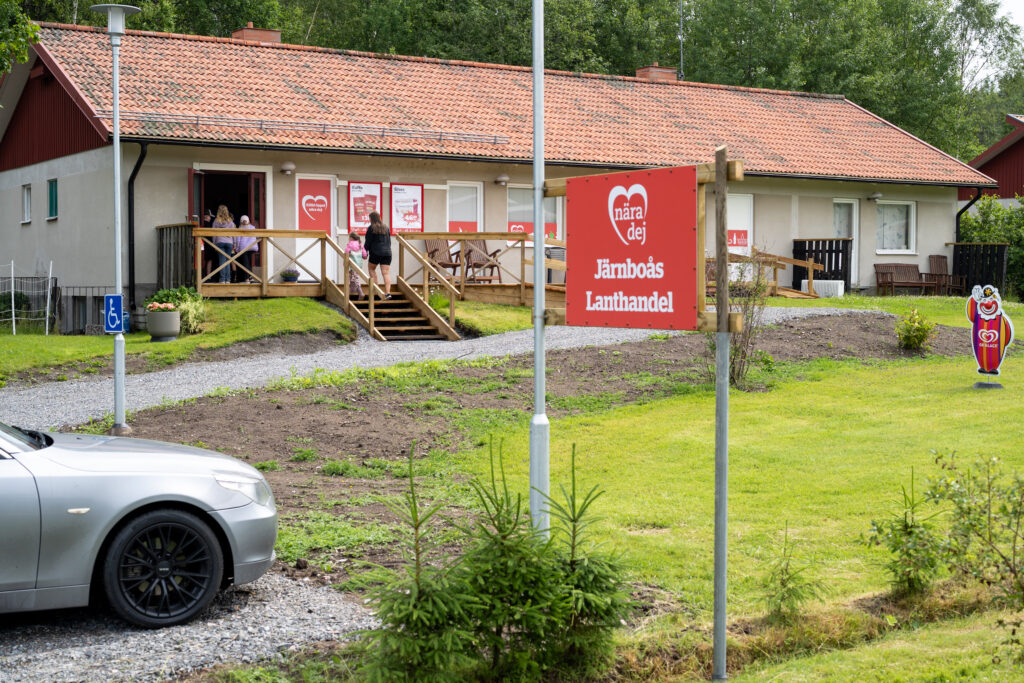 Vy över Järnboås Lanthandel