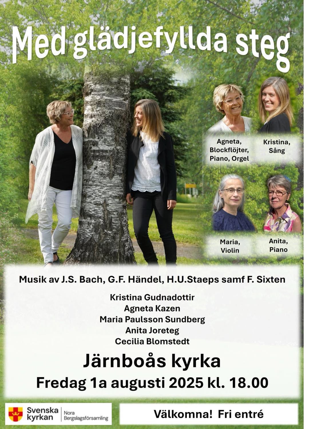 Konsertaffisch 1 aug 25