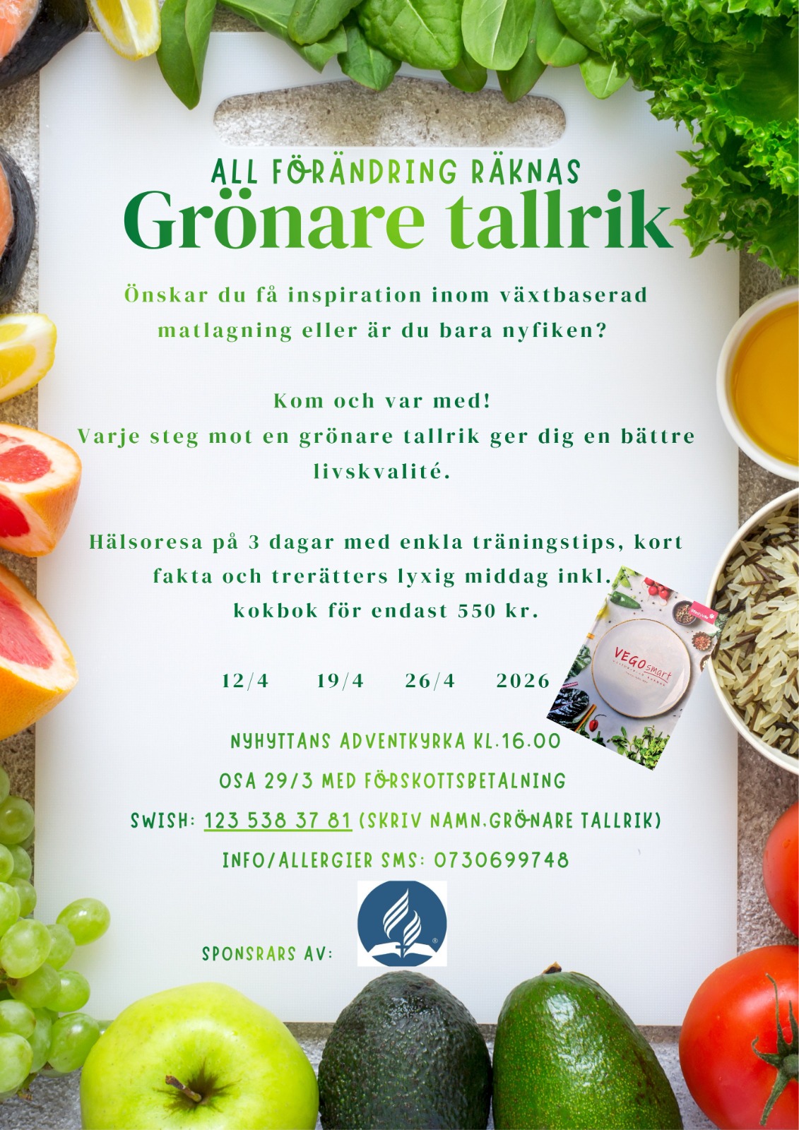 Matlagningskurs - Grönare tallrik