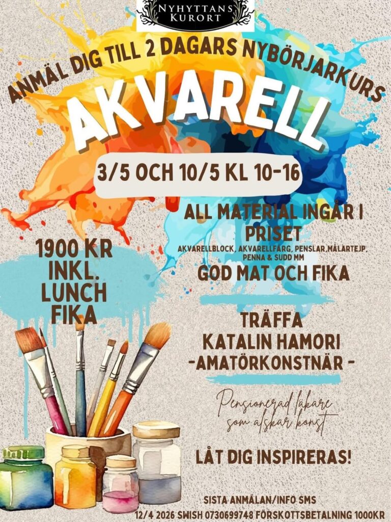 akvarellkurs 2026